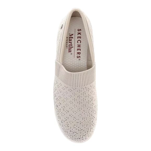 Skechers Martha Stewart Pier Lite Reflection Sparkle Wedge Slip On Shoes Sz 7.5 - Picture 16 of 16